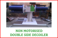 NON MOTORIZED DOUBLE SIDE DECOILER